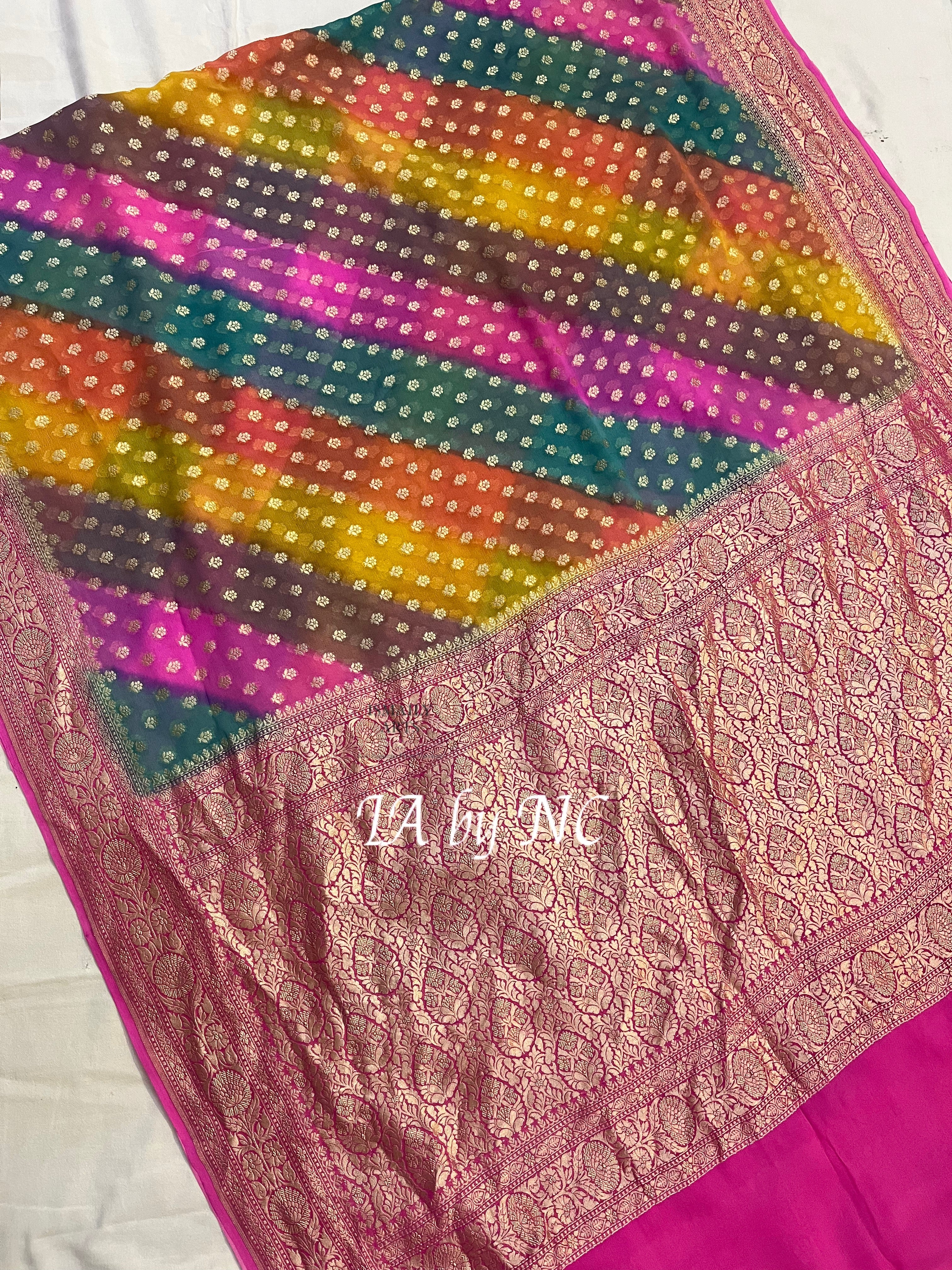 Rangkat Banarasi Pure Khaddi Georgette Saree