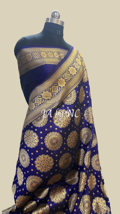 Royal Banarasi Pure Katan Silk Pattu Meenakari Saree