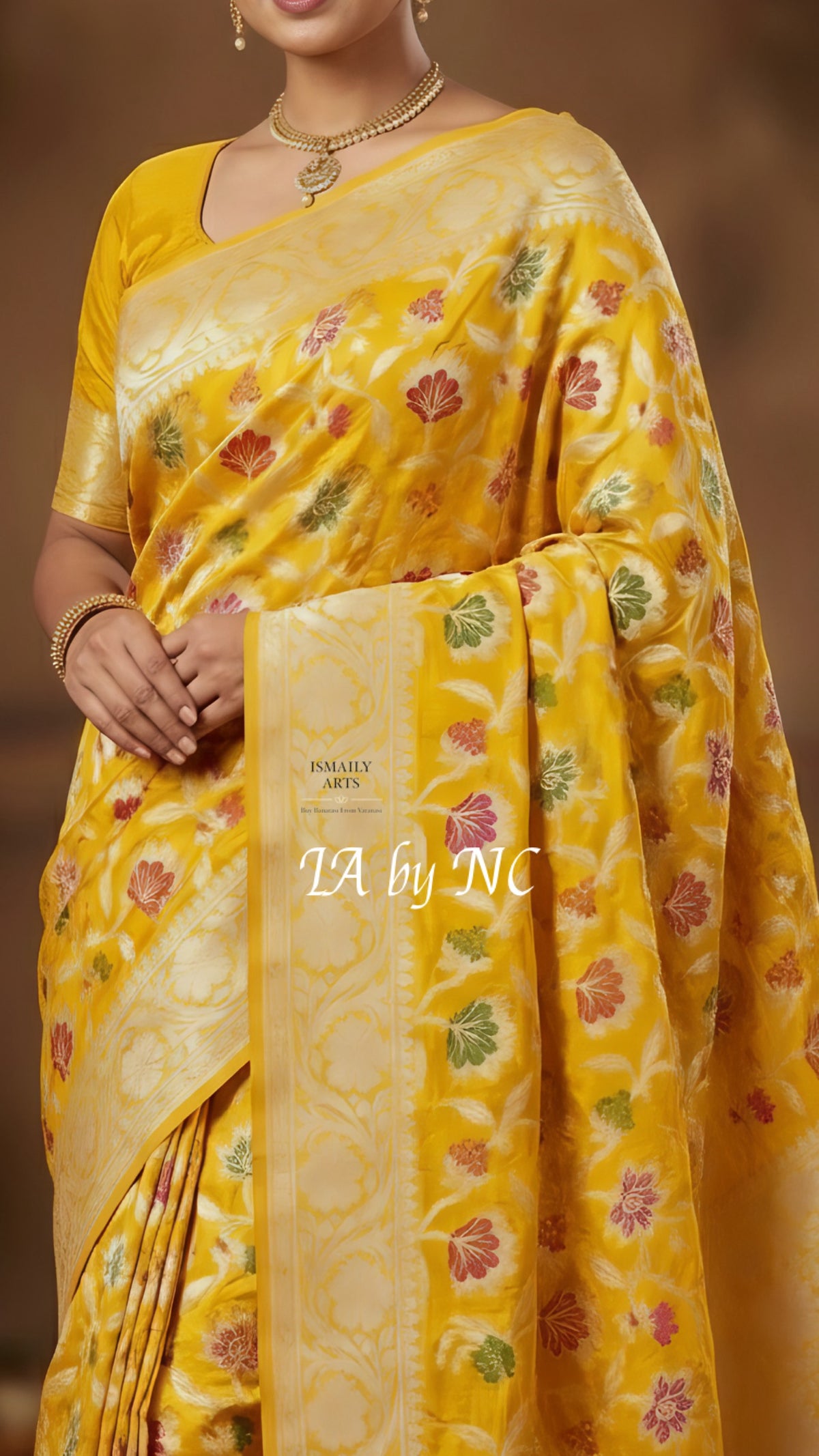 Tuscany Banarasi Pure Chiffon Georgette Saree