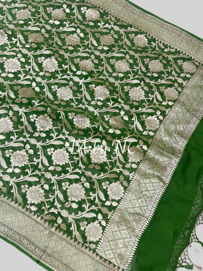 Forest Banarasi Pure Khaddi Georgette Dupatta
