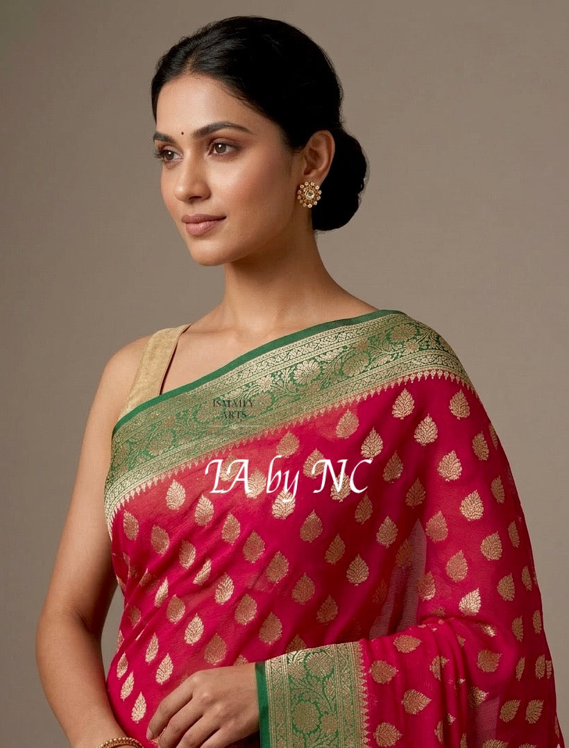 Imperial Banarasi Pure Chiffon Georgette Saree