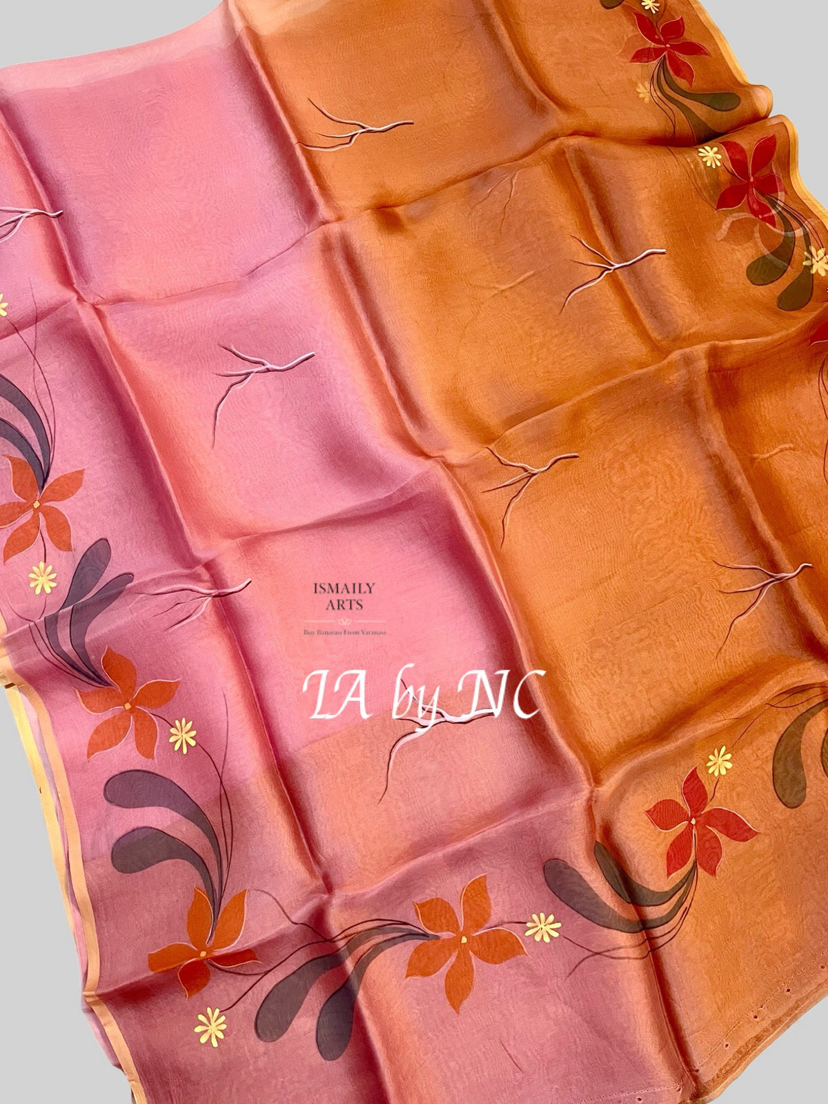 French Banarasi Pure Kora Silk Saree