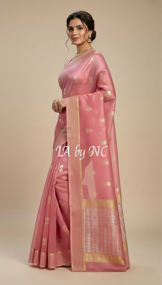 Thulian Banarasi Pure Kora Silk Saree