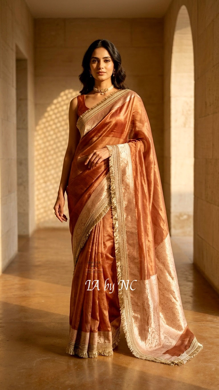 Tiger Banarasi Pure Tissue Silk Saree