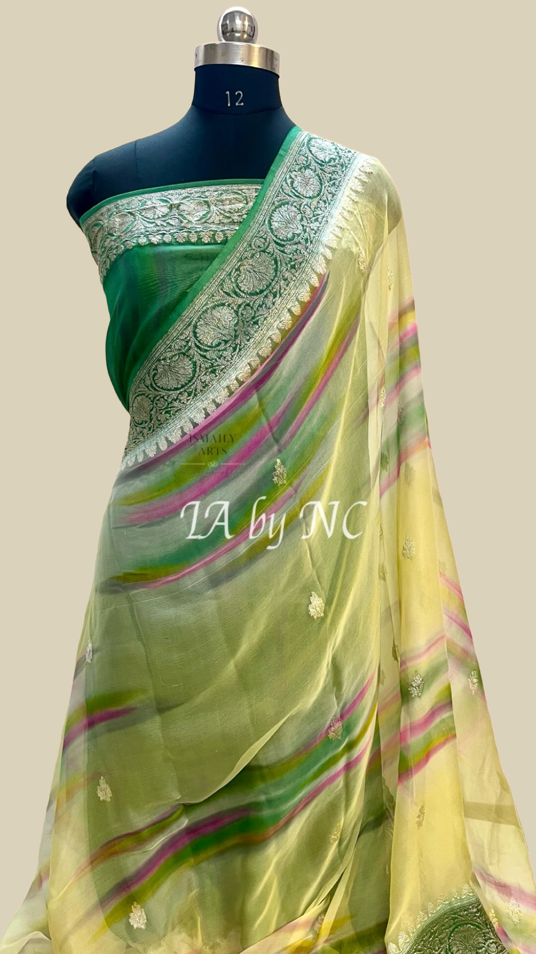 Hunter Banarasi Pure Khaddi Georgette Kadwa Saree