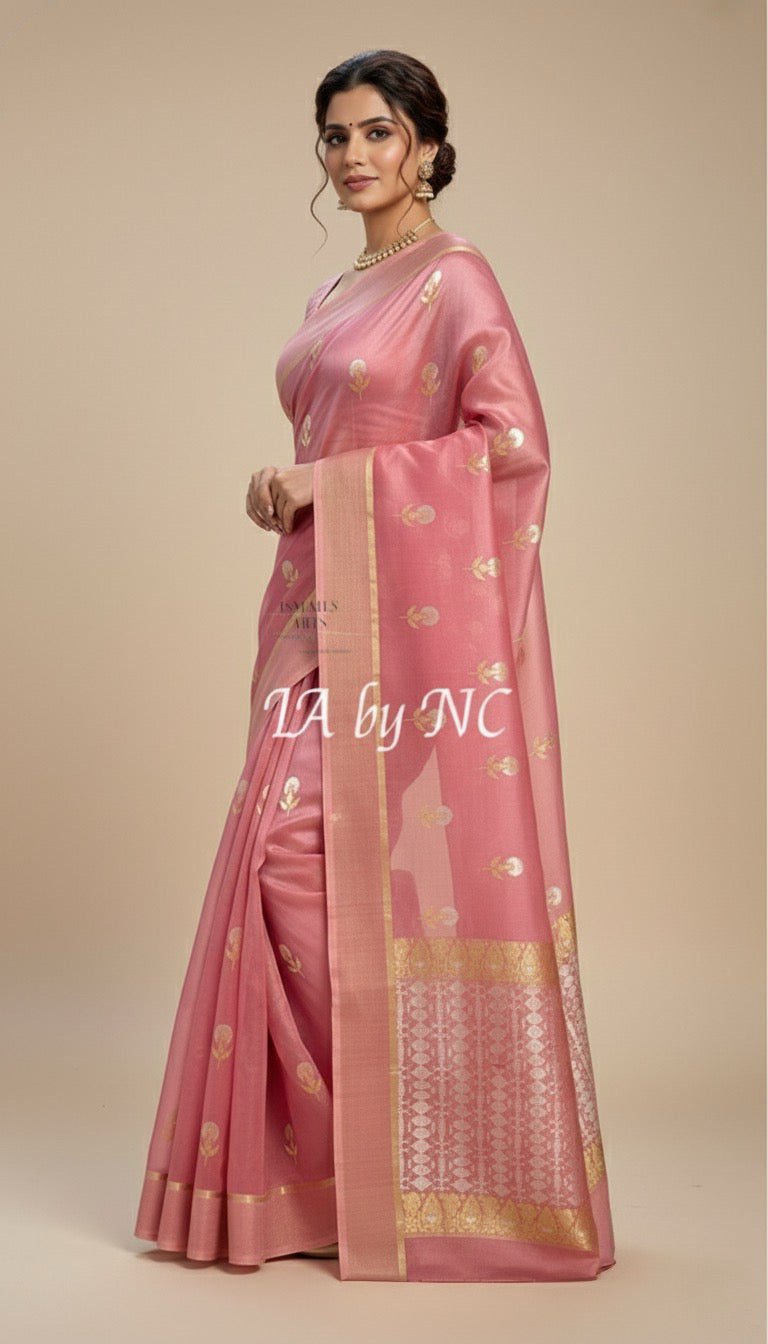 Thulian Banarasi Pure Kora Silk Saree