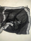 Black Banarasi Pure Khaddi Georgette Dupatta
