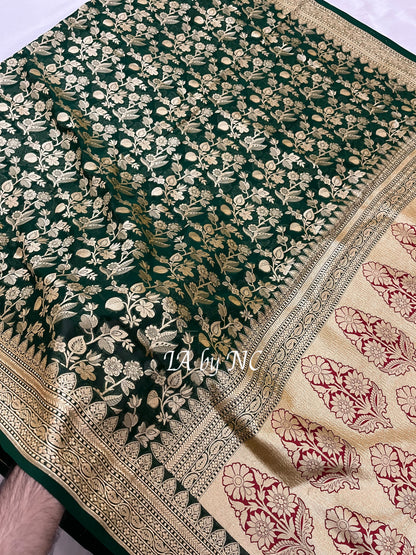 Sacramento Banarasi Pure Khaddi Georgette Saree