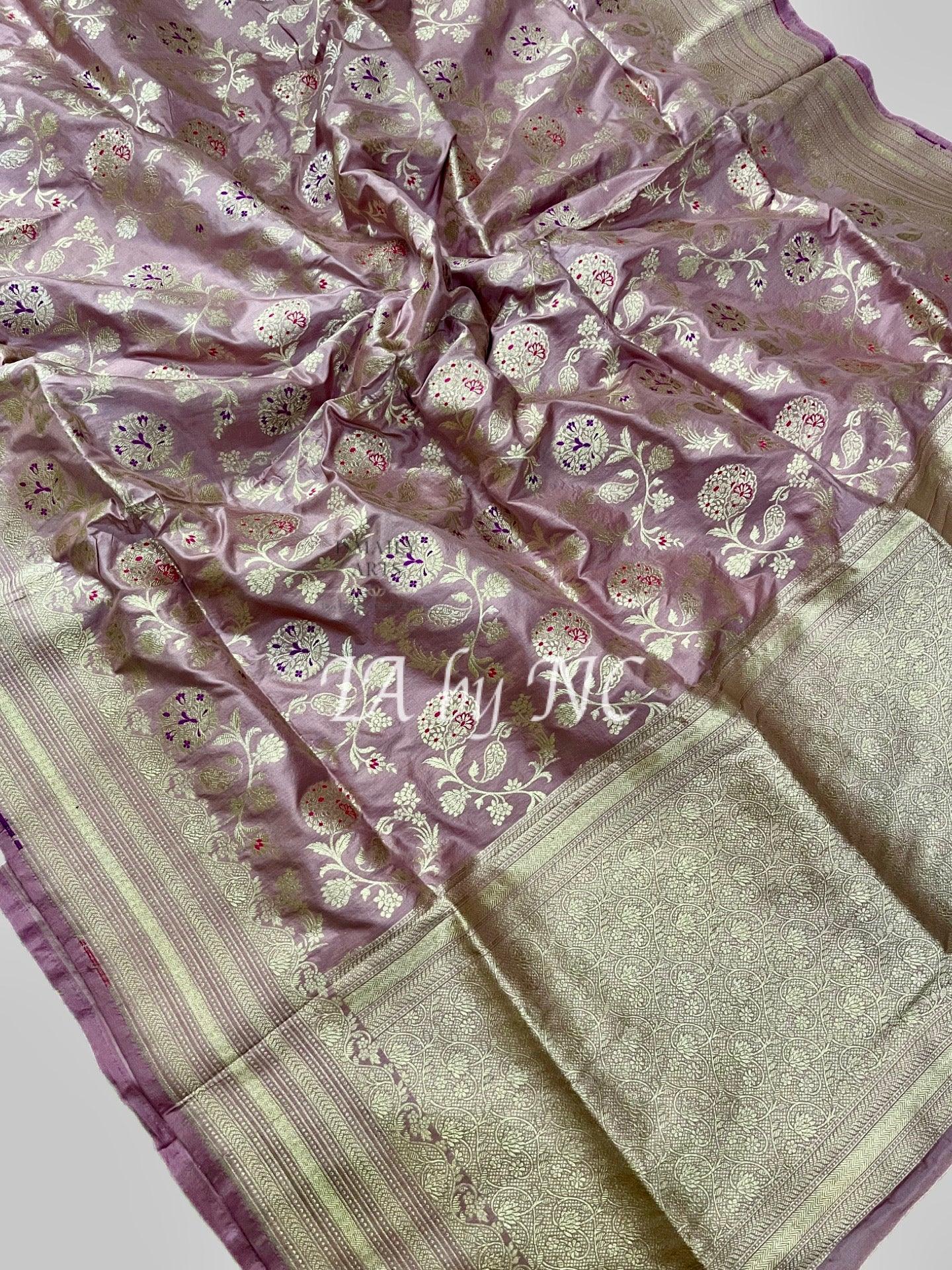 Thulian Banarasi Pure Katan Silk Meenakari Pattu Saree