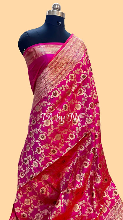 Hot Banarasi Pure Katan Silk Meenakari Pattu Saree