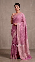 Thulian Banarasi Pure Khaddi Georgette Saree