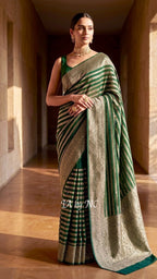 Sacramento Banarasi Pure Khaddi Georgette Saree