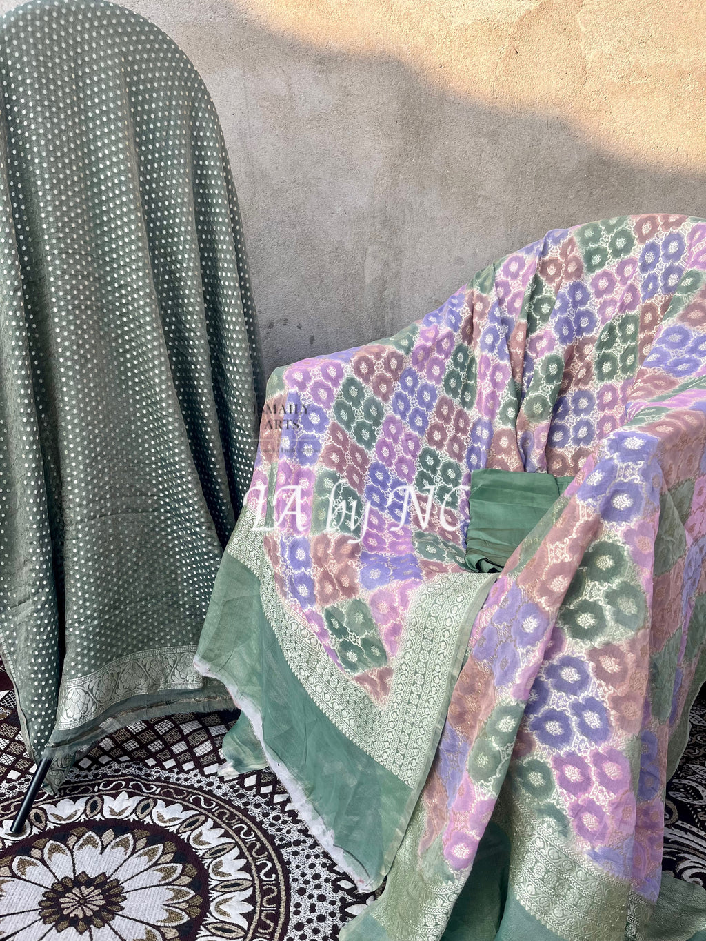Sacramento Banarasi Pure Khaddi Tissue Georgette Dress Materials