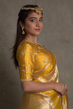 Tuscany Banarasi Pure Tissue Silk Saree - Double Katan Border