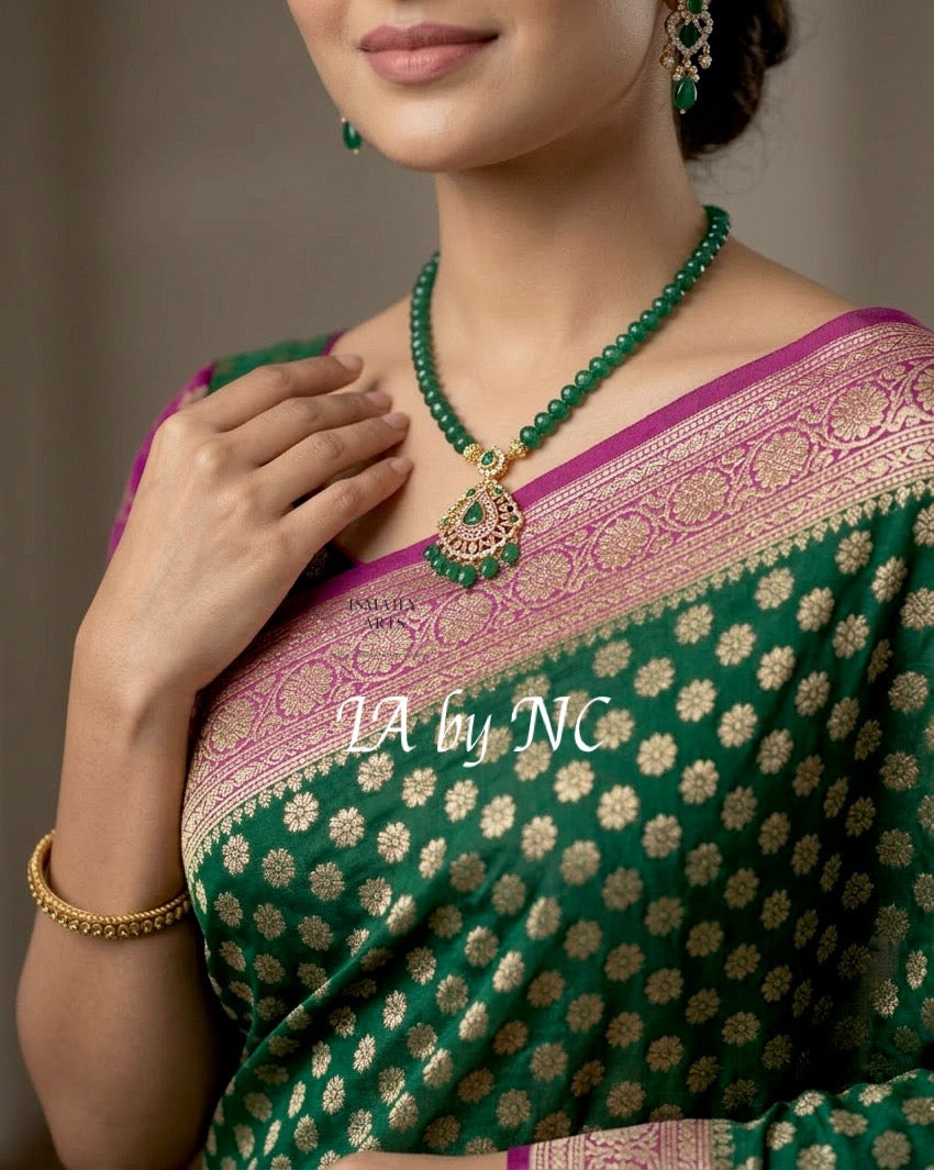 Sacramento Banarasi Pure Khaddi Georgette Saree