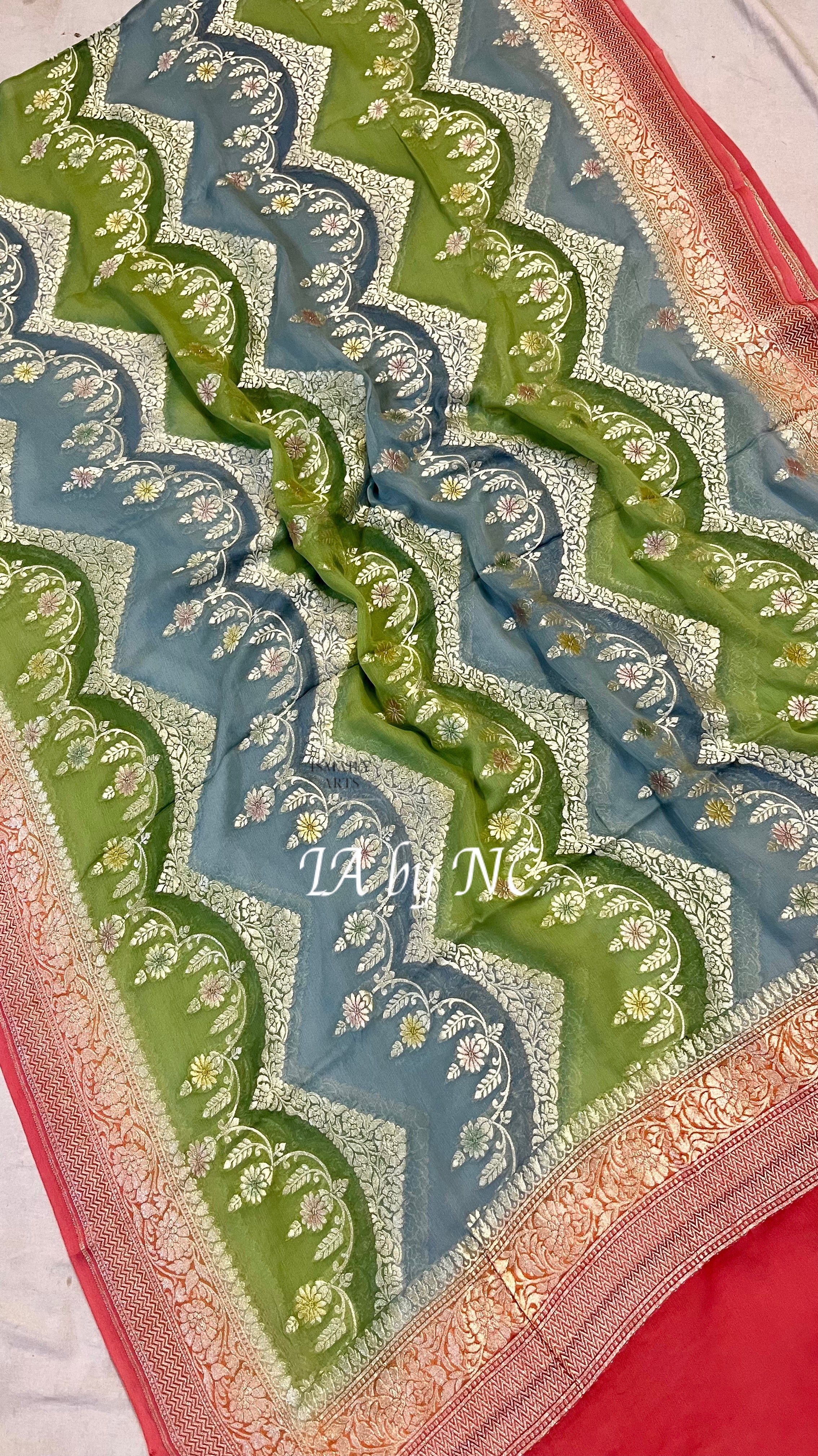 Banarasi Pure Khaddi Georgette Dupatta