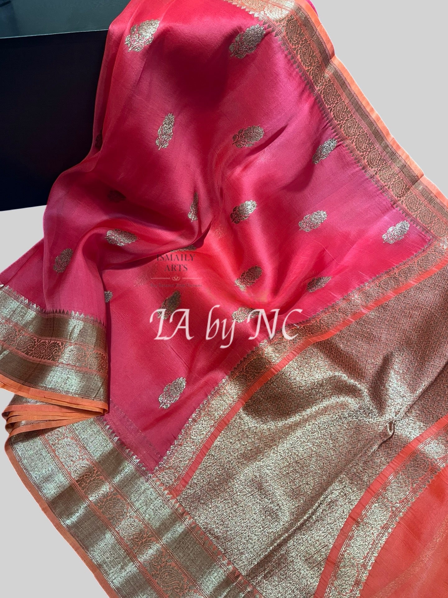 Imperial Banarasi Pure Kora Silk Kadwa Saree