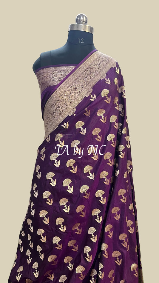 Byzantine Banarasi Pure Katan Silk Pattu Saree