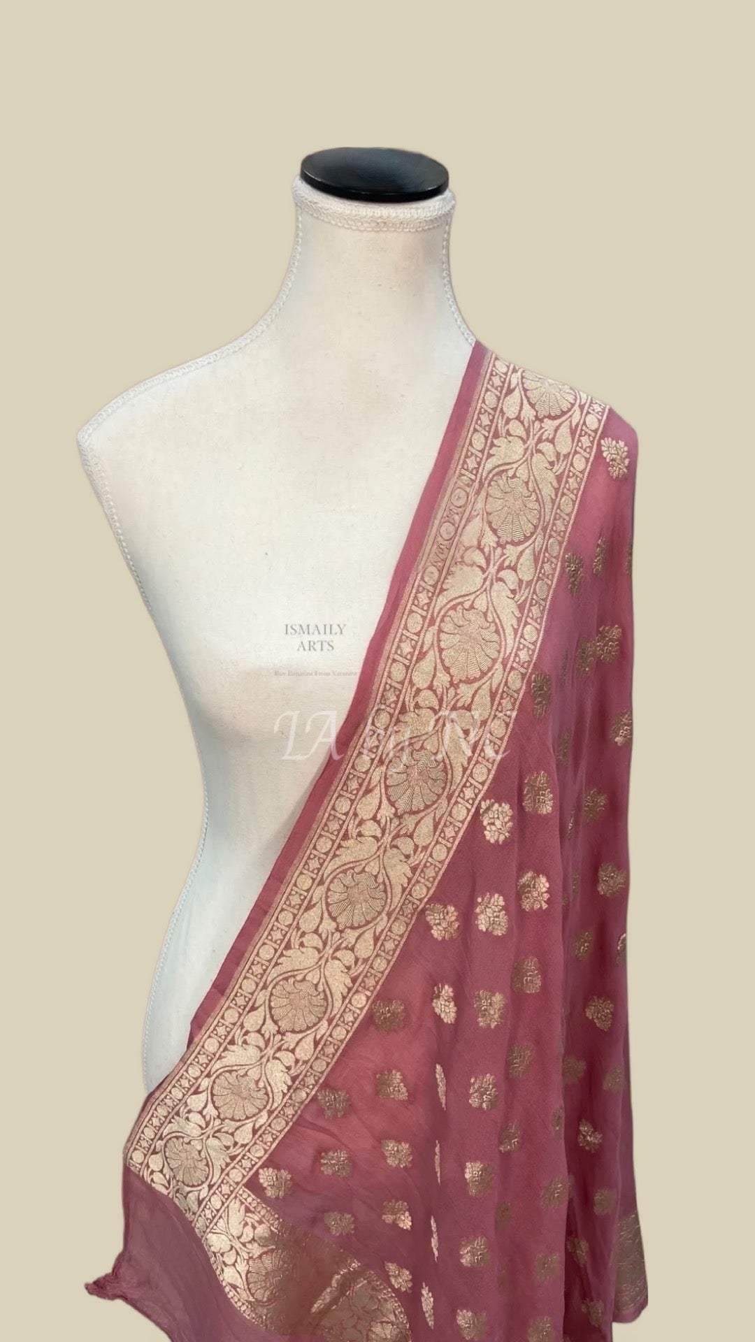 Indian Banarasi Pure Khaddi Georgette Dupatta