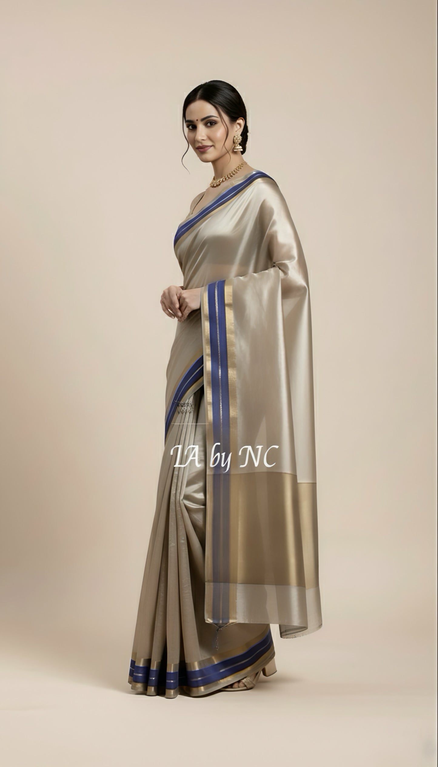Prussian Banarasi Pure Tissue Silk Saree