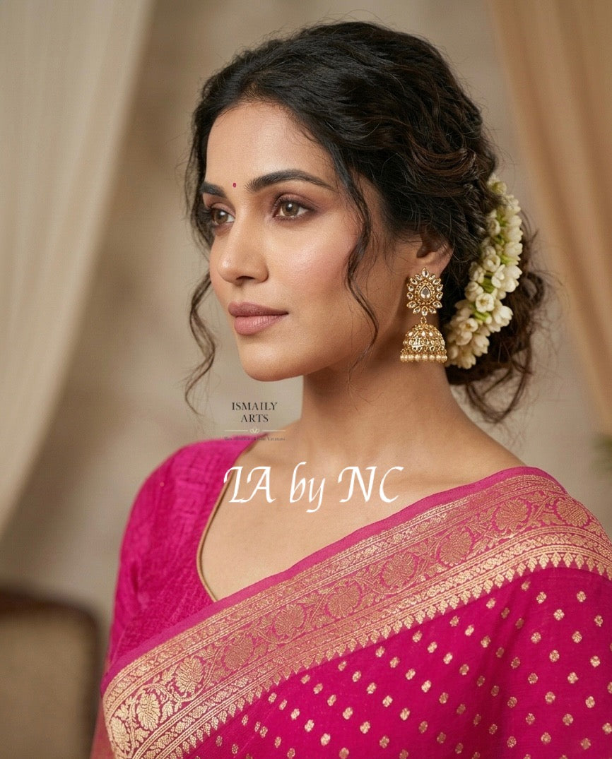 Rani Banarasi Pure Khaddi Georgette Saree