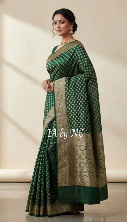 Sacramento Banarasi Pure Khaddi Georgette Saree