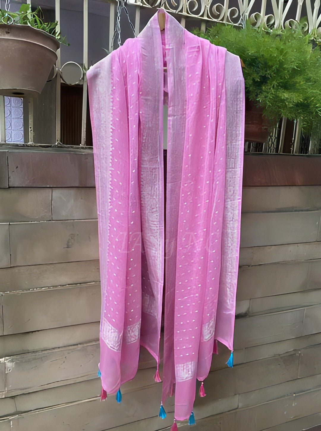 Taffy Banarasi Pure Khaddi Georgette Dupatta