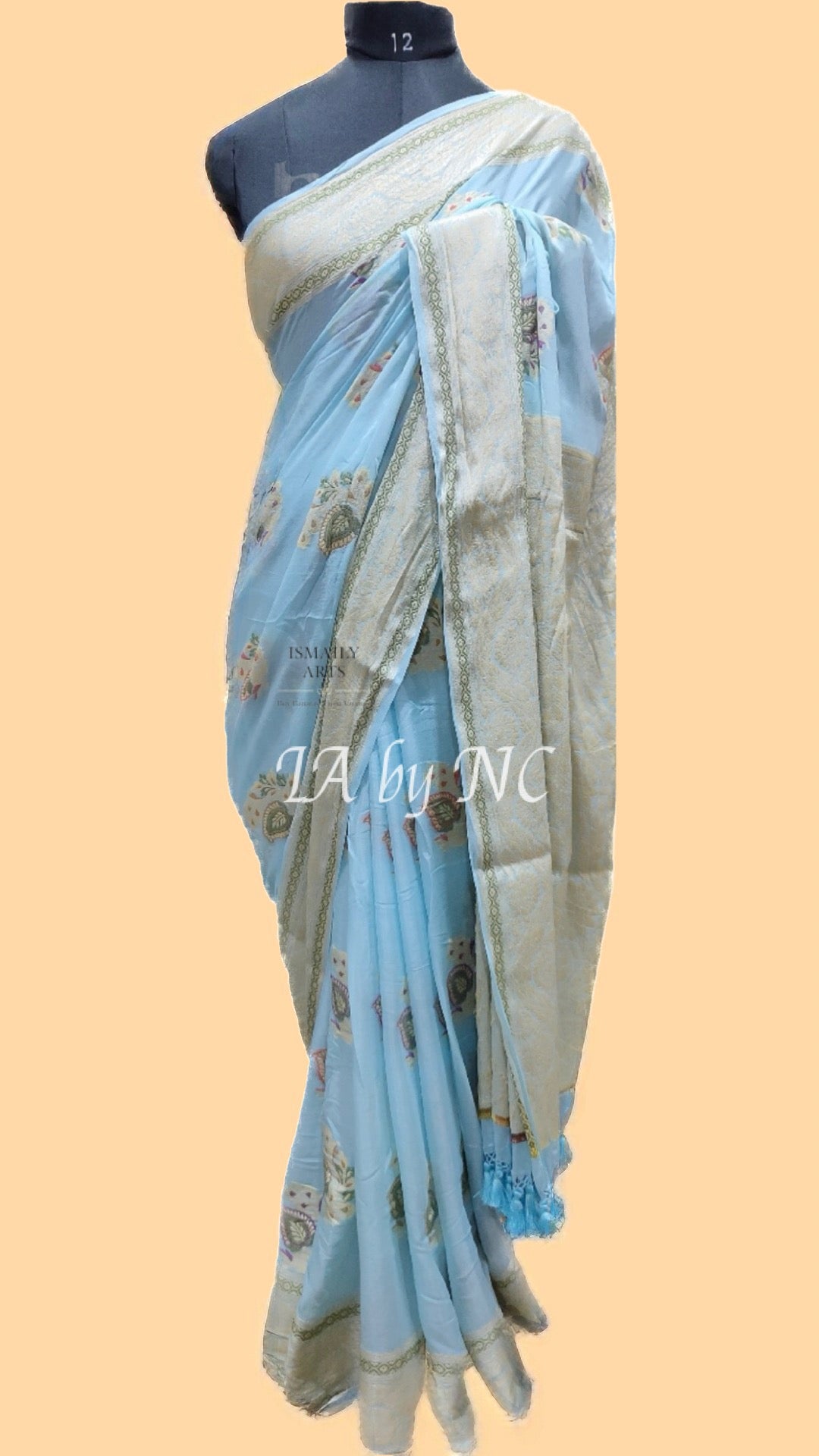 Baby Banarasi Pure Crepe Georgette Saree