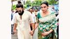 Deepika Padukone’s Green Banarasi Pure Katan Silk Saree