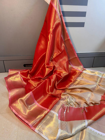 Banarasi Blend Tissue Brocade Saree