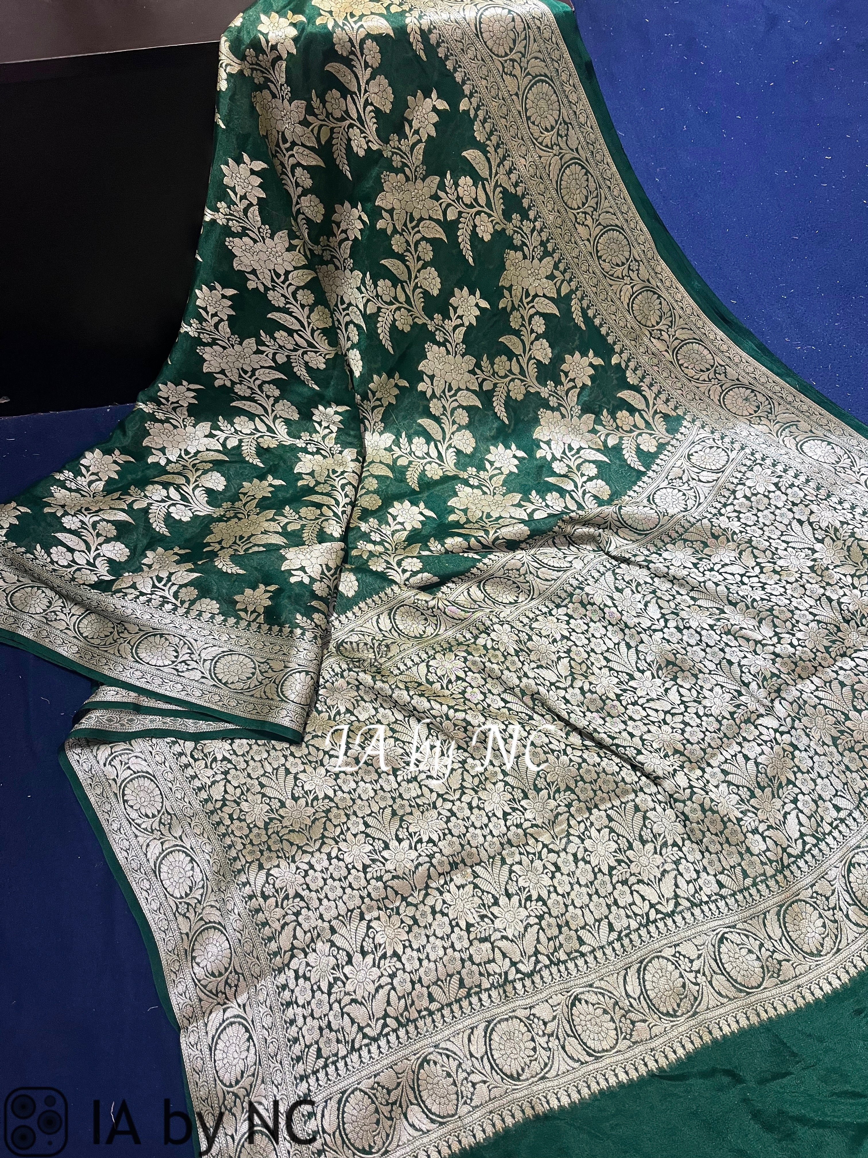 Sacramento Banarasi Pure Chiffon Georgette Saree