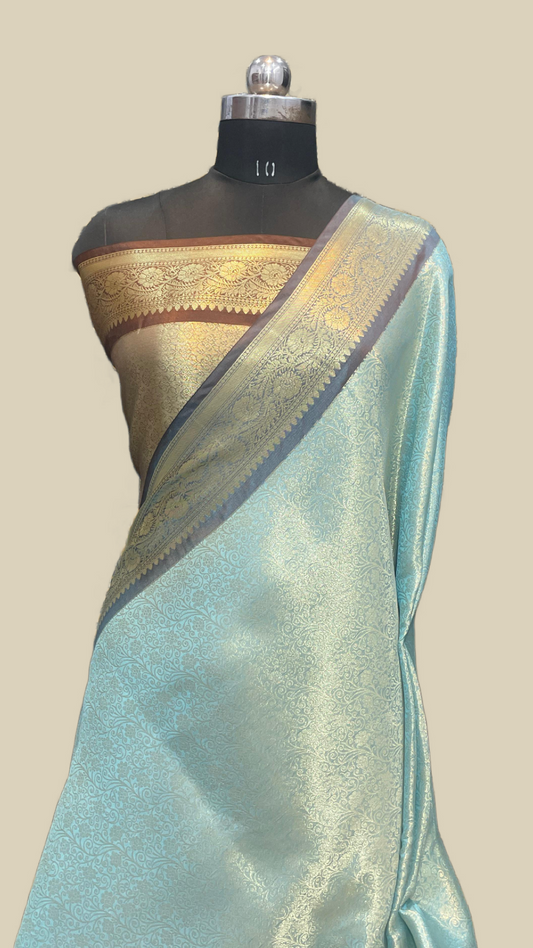 Banarasi Blend Zari Tissue Brocade Saree