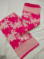 Ruby Banarasi Pure Khaddi Georgette Dupattau