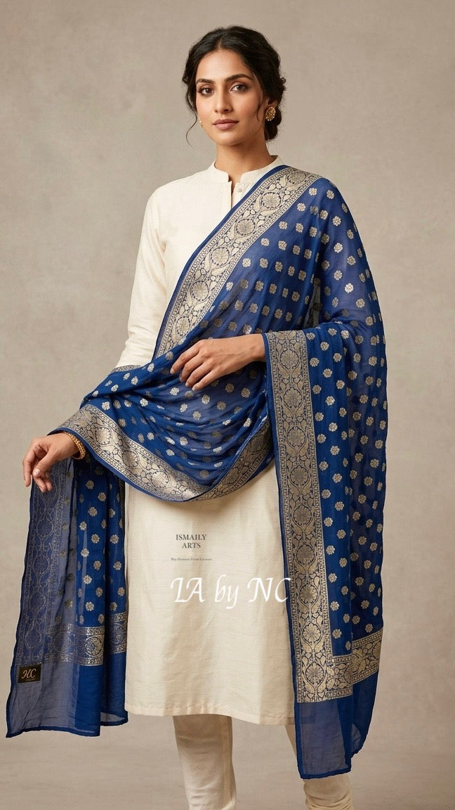 Egyptian Banarasi Pure Khaddi Georgette Dupatta