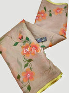 Mink Banarasi Pure Kora Organza Saree
