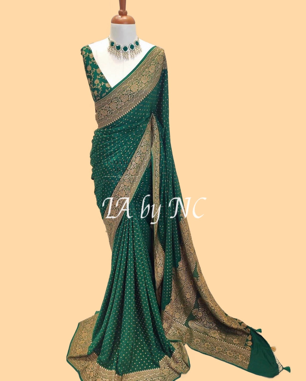 Sacramento Banarasi Pure Khaddi Crepe Georgette Saree