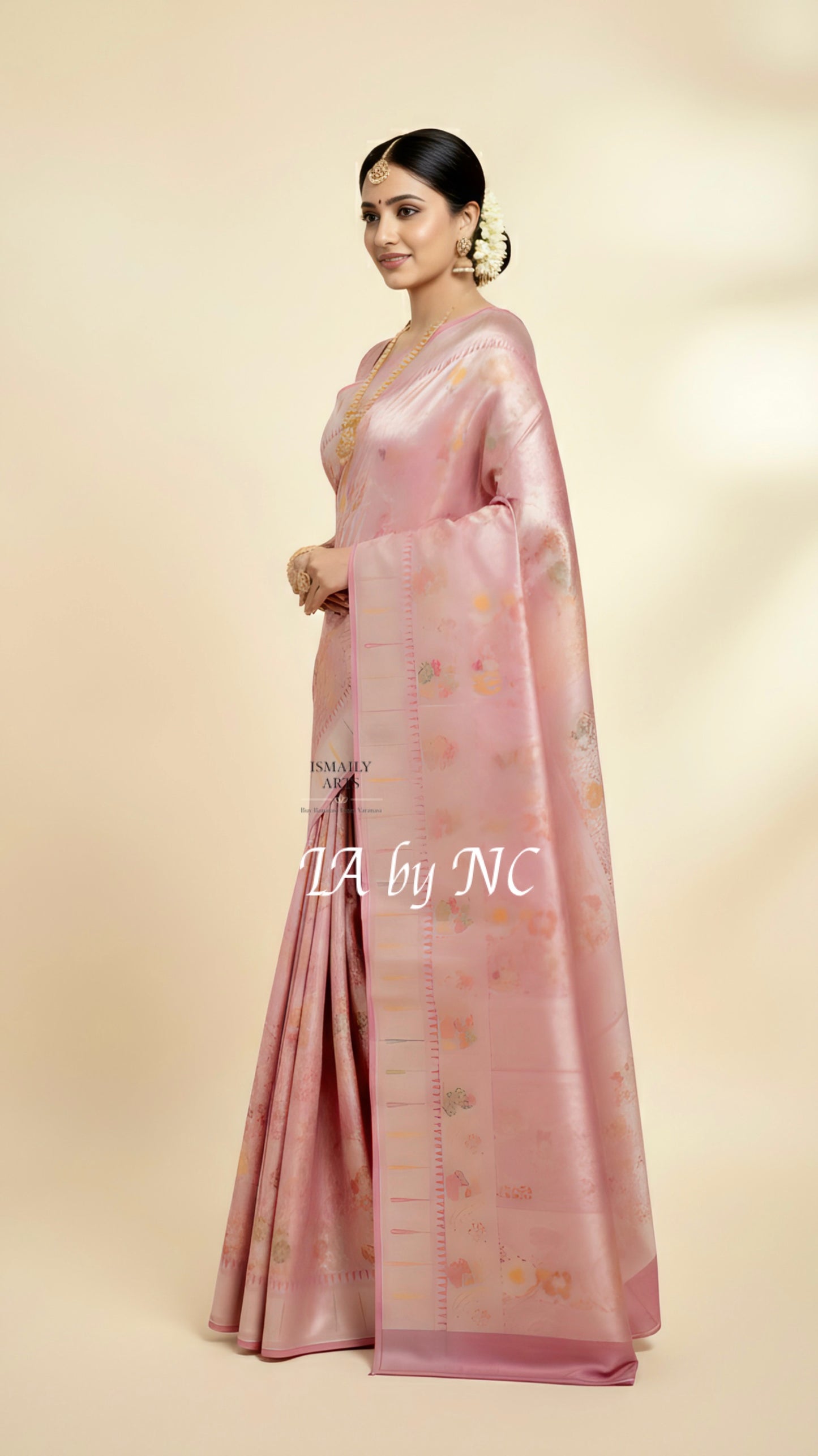 Punch Banarasi Pure Khaddi Tussar Georgette Brocade Saree