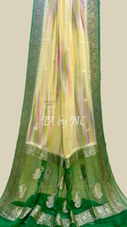 Hunter Banarasi Pure Khaddi Georgette Kadwa Saree