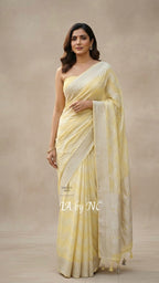 Mellow Banarasi Pure Khaddi Georgette Saree