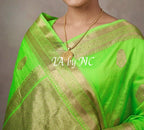 Kelly Banarasi Pure Kora Organza Kadwa Saree