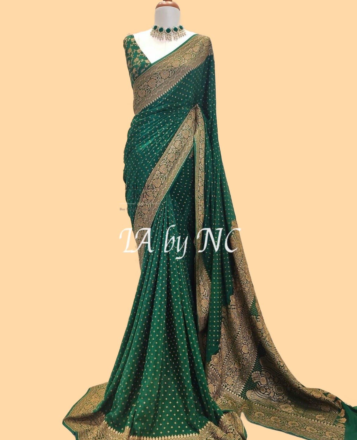 Sacramento Banarasi Pure Khaddi Crepe Georgette Saree