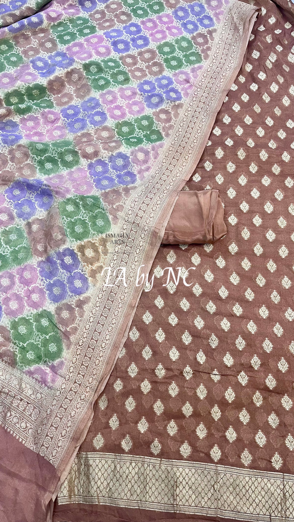 Indian Banarasi Pure Khaddi Tissue Georgette Dress Materials