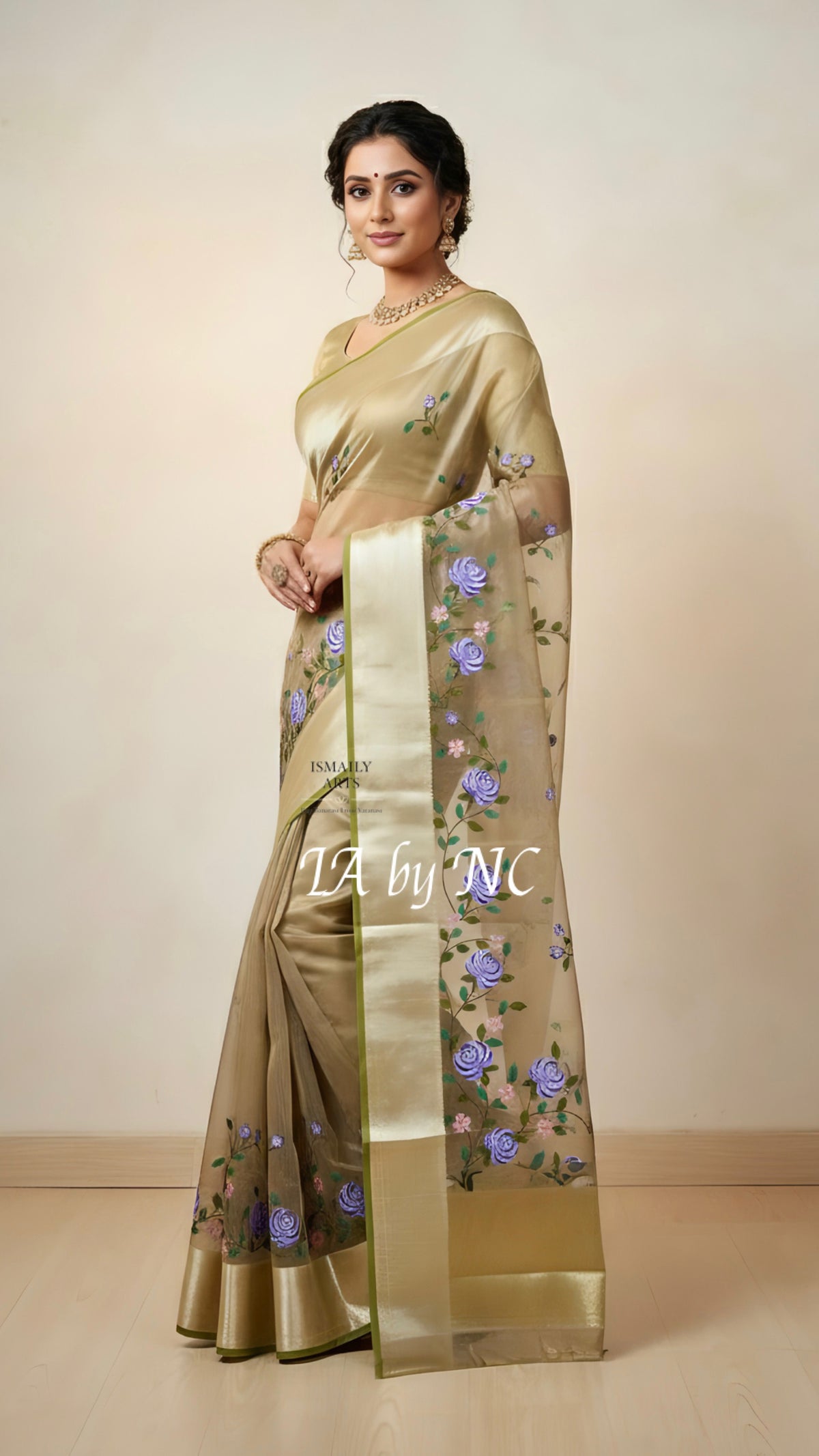 Mink Banarasi Pure Tissue Silk Saree