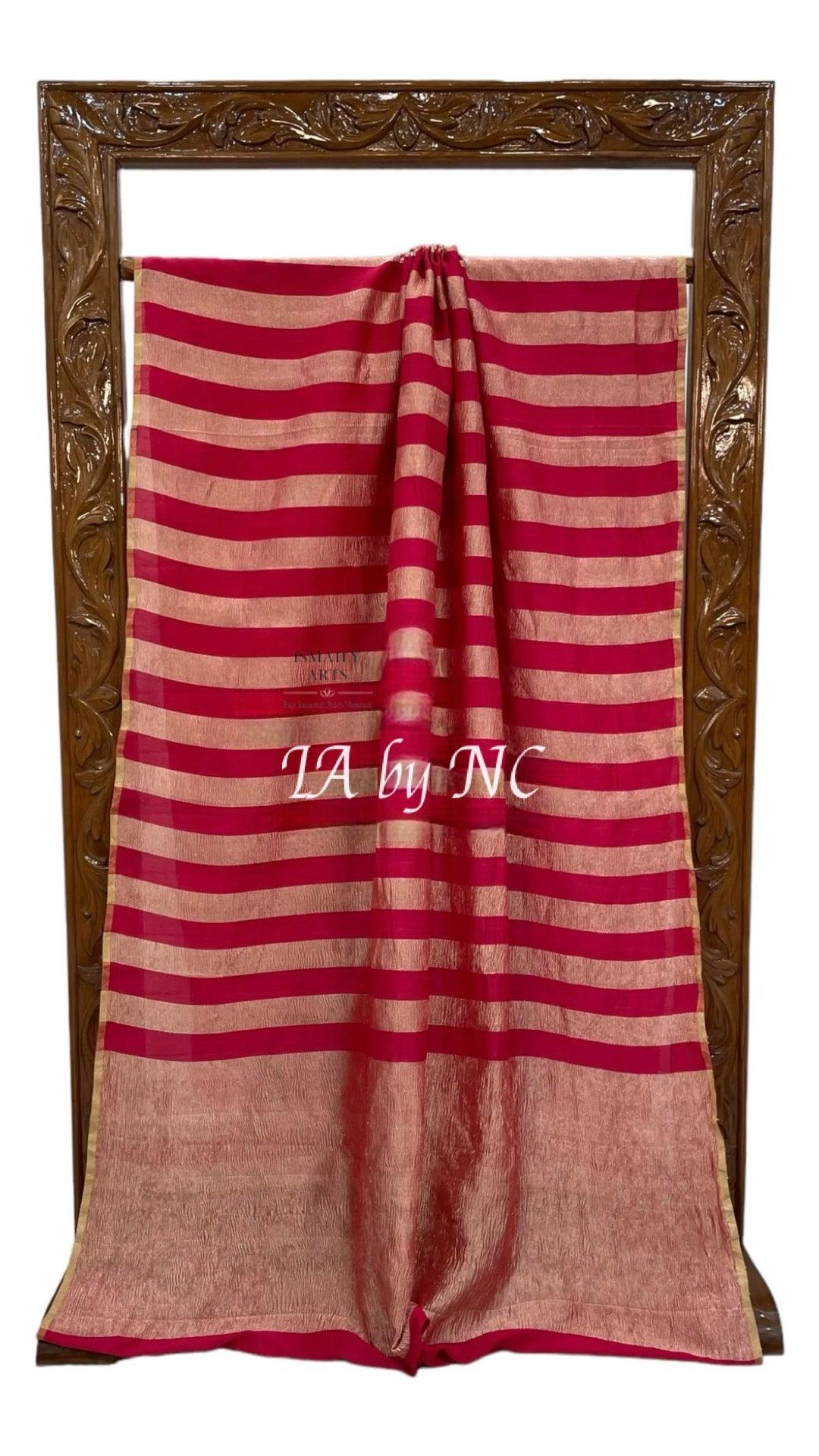 Crimson Banarasi Pure Munga Silk Saree