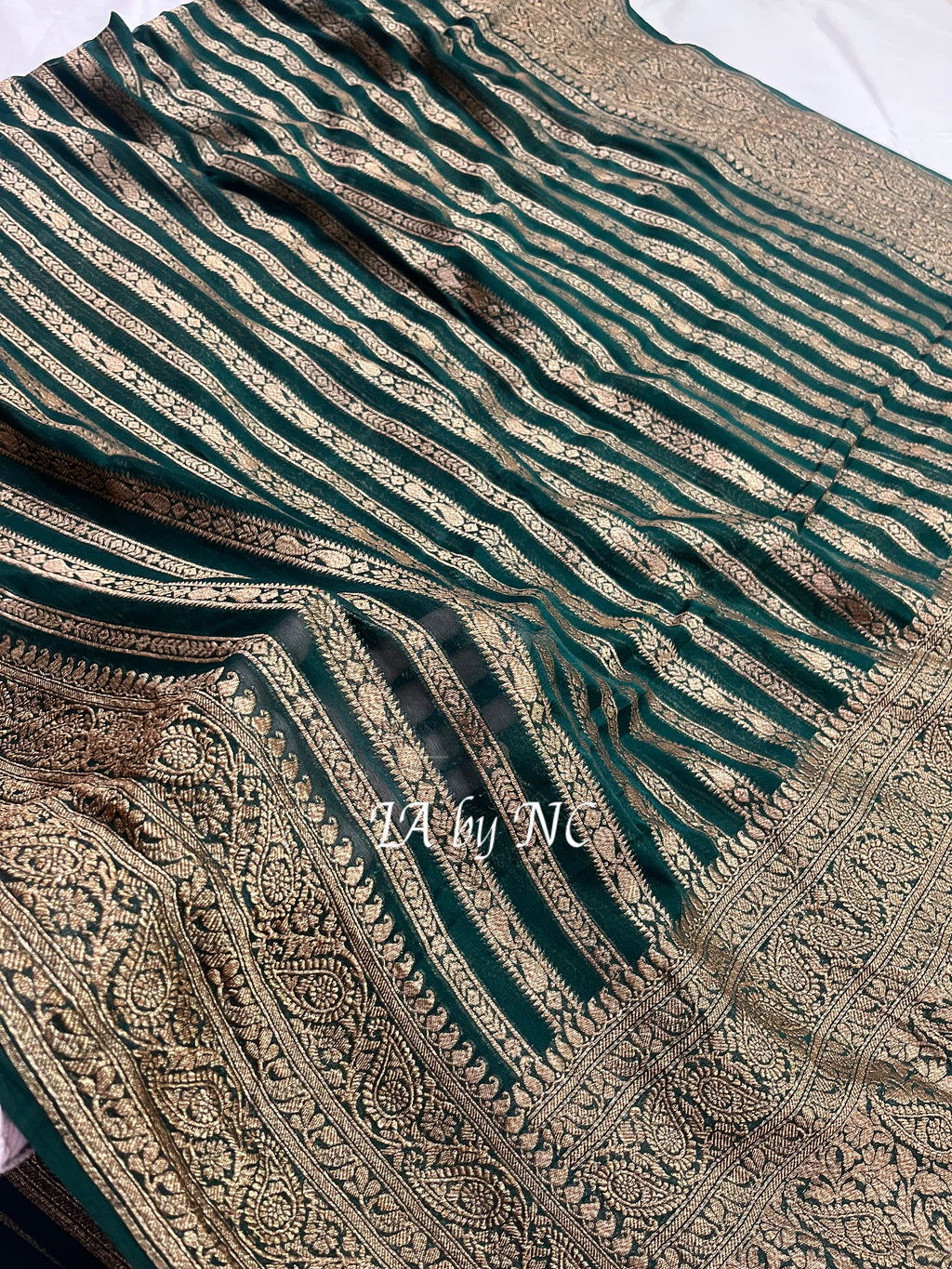 Sacramento Banarasi Pure Khaddi Georgette Saree