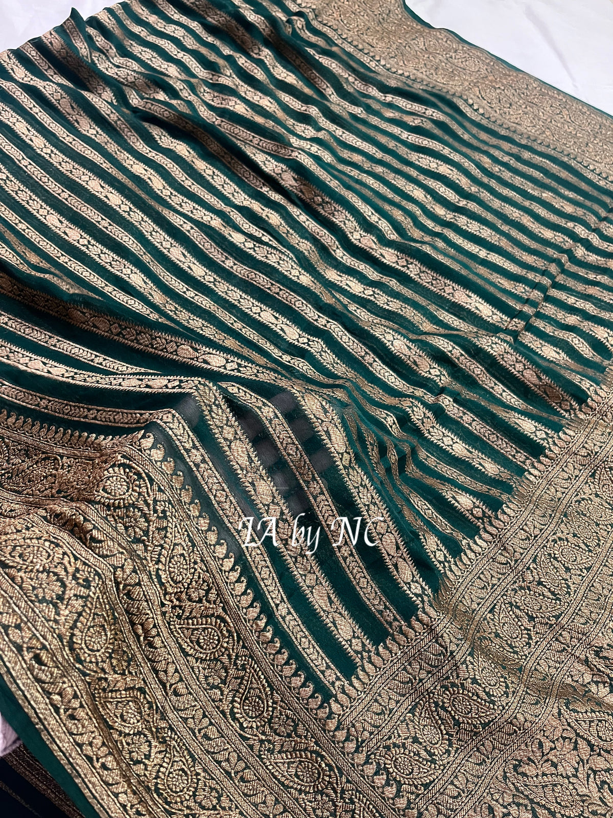 Sacramento Banarasi Pure Khaddi Georgette Saree
