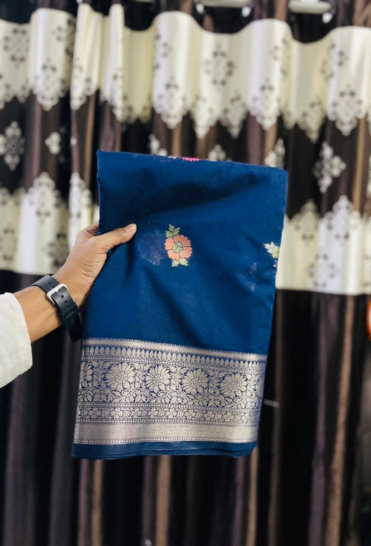 Banarasi Blend Khaddi Georgette Tilfi Saree