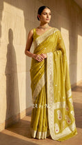 Devdas Banarasi Pure Khaddi Tissue Georgette Kadwa Saree