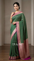 Sacramento Banarasi Pure Khaddi Georgette Saree