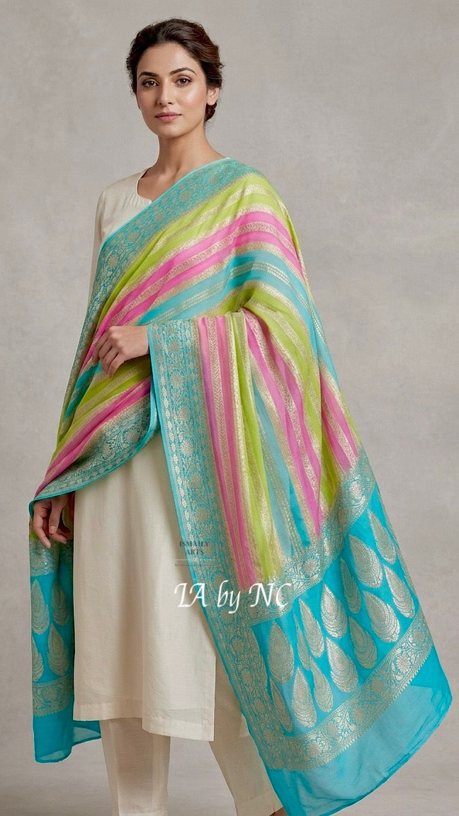 Banarasi Pure Khaddi Georgette Dupatta